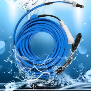 9995861-DIY Blue Swivel Cable 2-Wire 60FT/18M Replacement for Dolphin Pool Cleaners Nautilus (Old), DX3, Advantage Plus, Endeavor, Atlantis, Primal X3, DX3S, Orion, M3, Saturn (Old), Quest, Neptune