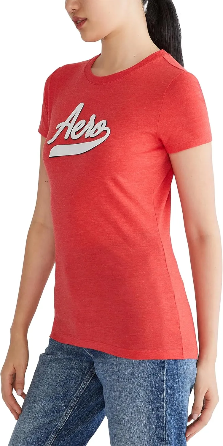AEROPOSTALE Women's Script Short Sleeve Graphic Tee