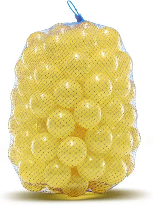 Ball Pit Balls - Phthalate and BPA Free - Crush Resistant Plastic Pit Balls - Kiddy Trampoline Balls for Ball Pit and Bounce House Ball