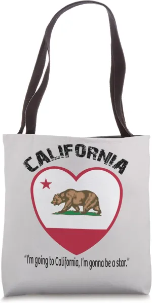Bear Flag of California, Grizzly bear, California republic Tote Bag