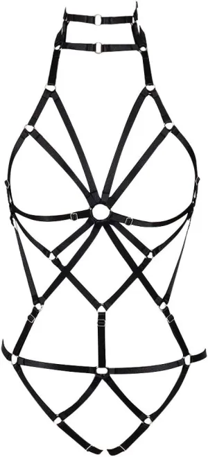 Body Harness Full for Women Garter Belts Set Strappy Elastic Adjust Size Punk Gothic Halloween