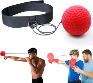 Boxing Ball Boxing Reflex Ball Training Hand Eye Coordination with Headband, Portable Boxing Punch Ball to Improve Reaction and Speed for Training and Fitness