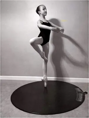 BRAND Portable Dance Floor-Sturdy and Stable Authentic Marley Home Dance Studio, Dancers Ballet Flooring, Multi Use with Non-Slip Gym Mat Back. Size 47” Made in U.S.A.