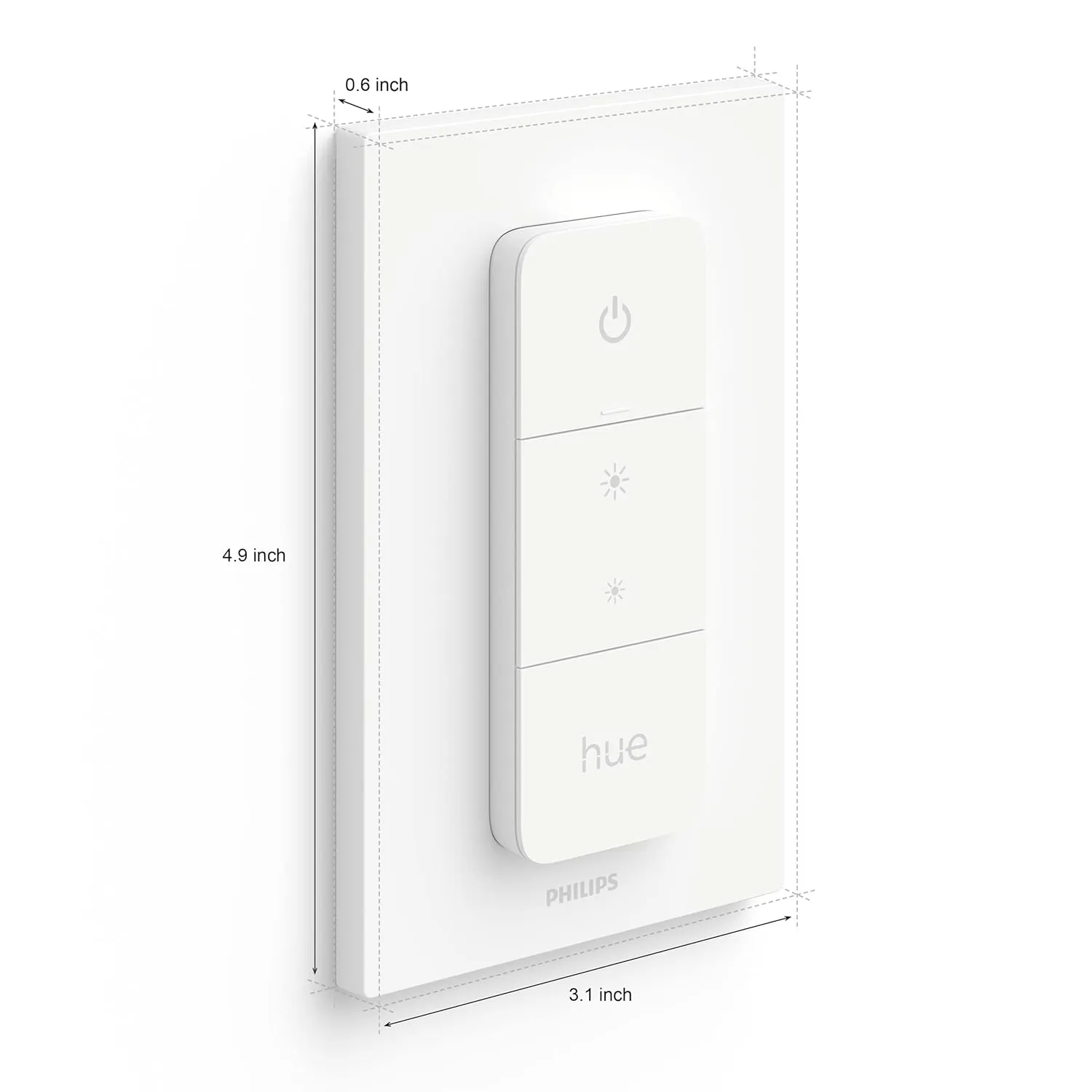 Bundle of New Version Philips Hue White and Color Ambiance Extra Bright Dimmable Recessed LED Smart 6"Downlight for Retrofit Cans, 4 Pack   Philips Hue v2 Smart Dimmer Switch and Remote, White