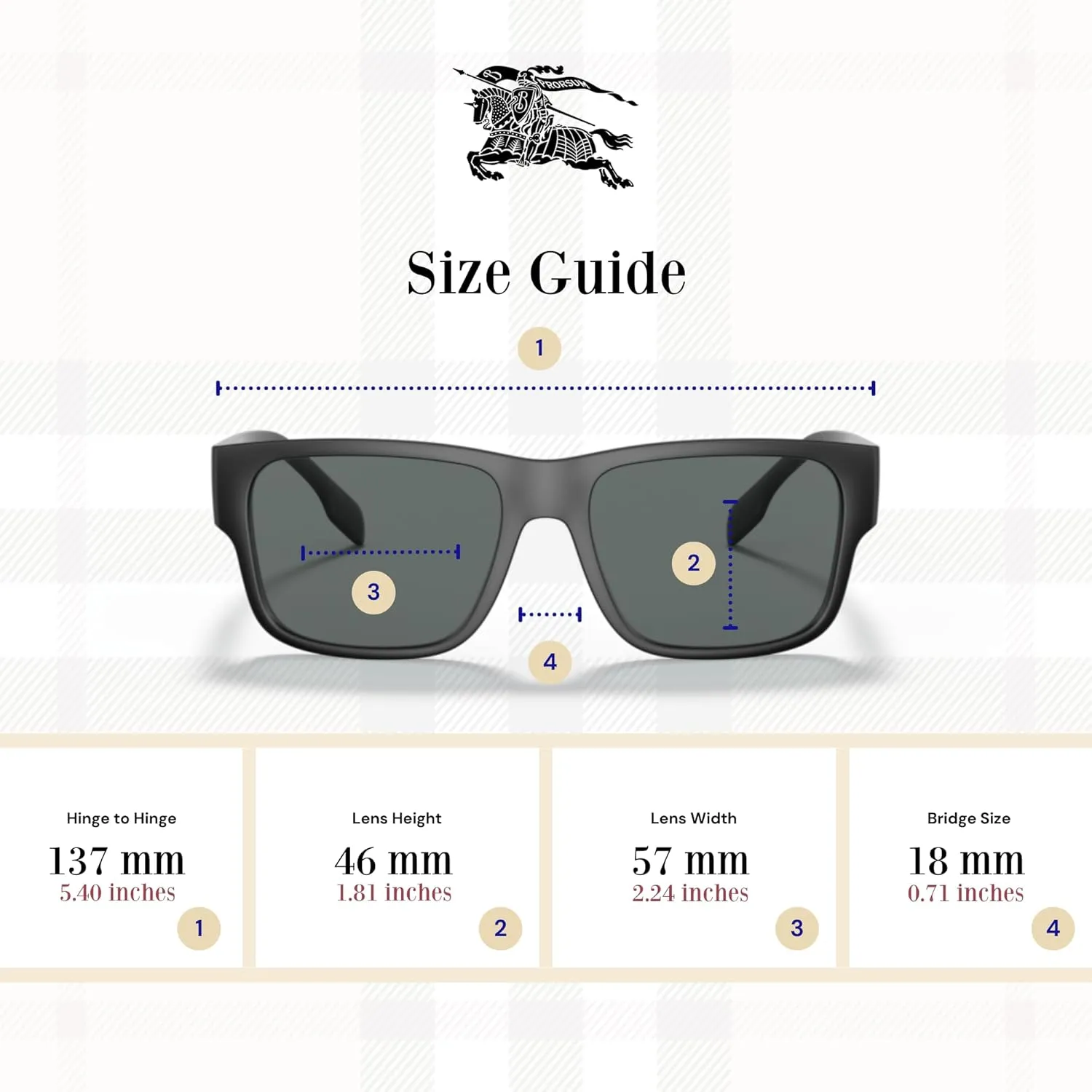 BURBERRY Knight BE4358 Square Sunglasses for Men   BUNDLE With Designer iWear Eyewear Kit