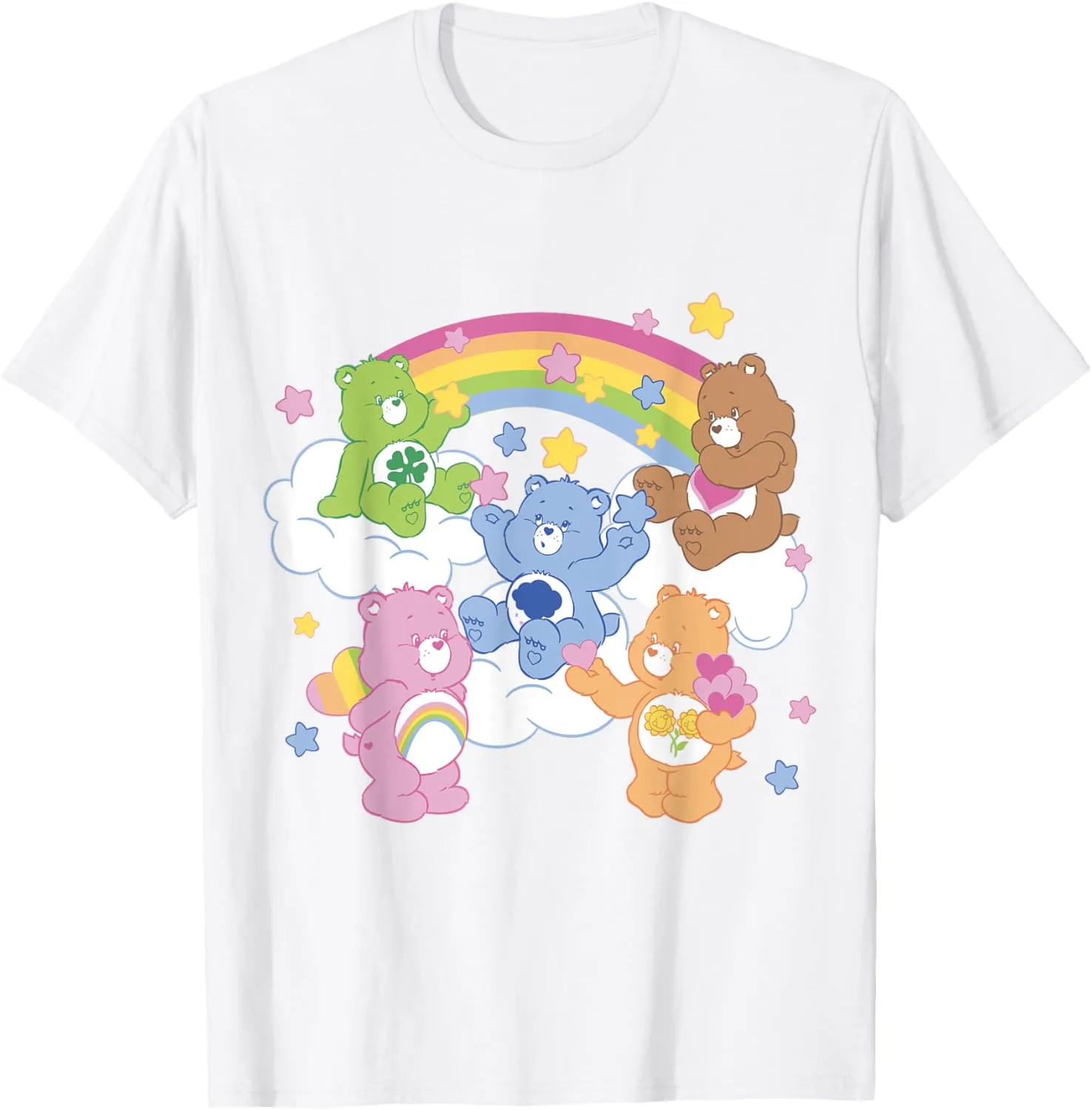 Care Bears A Bear For Everyone Rainbow Group Shot T-Shirt