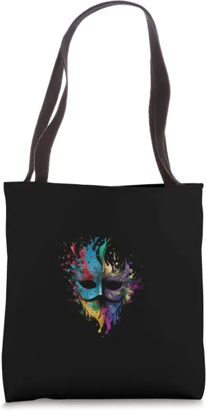 Carnival Carnival Mask Splash Art Venetian Mask Tote Bag