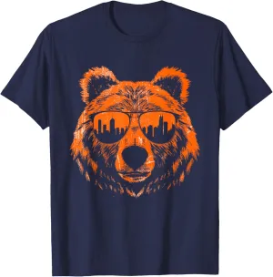 Classic Bears Name Distressed Game Day Bear Spirit Evergreen T-Shirt