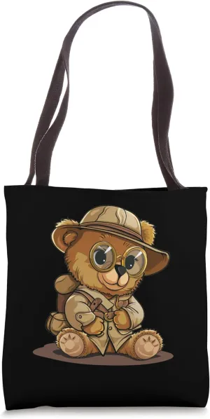 Cool Archaeologist Teddy Bear for Costume Lovers Tote Bag