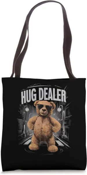 Cool Gangster Teddy Bear as Hug Dealer for Smile & Fun Tote Bag