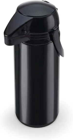 Copco Insulated Pump Pot with Handle, Large Capacity for Serving, 2 Quarts, Black