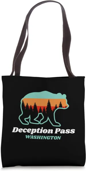 Deception Pass State Park Washington Summer Bear Tote Bag