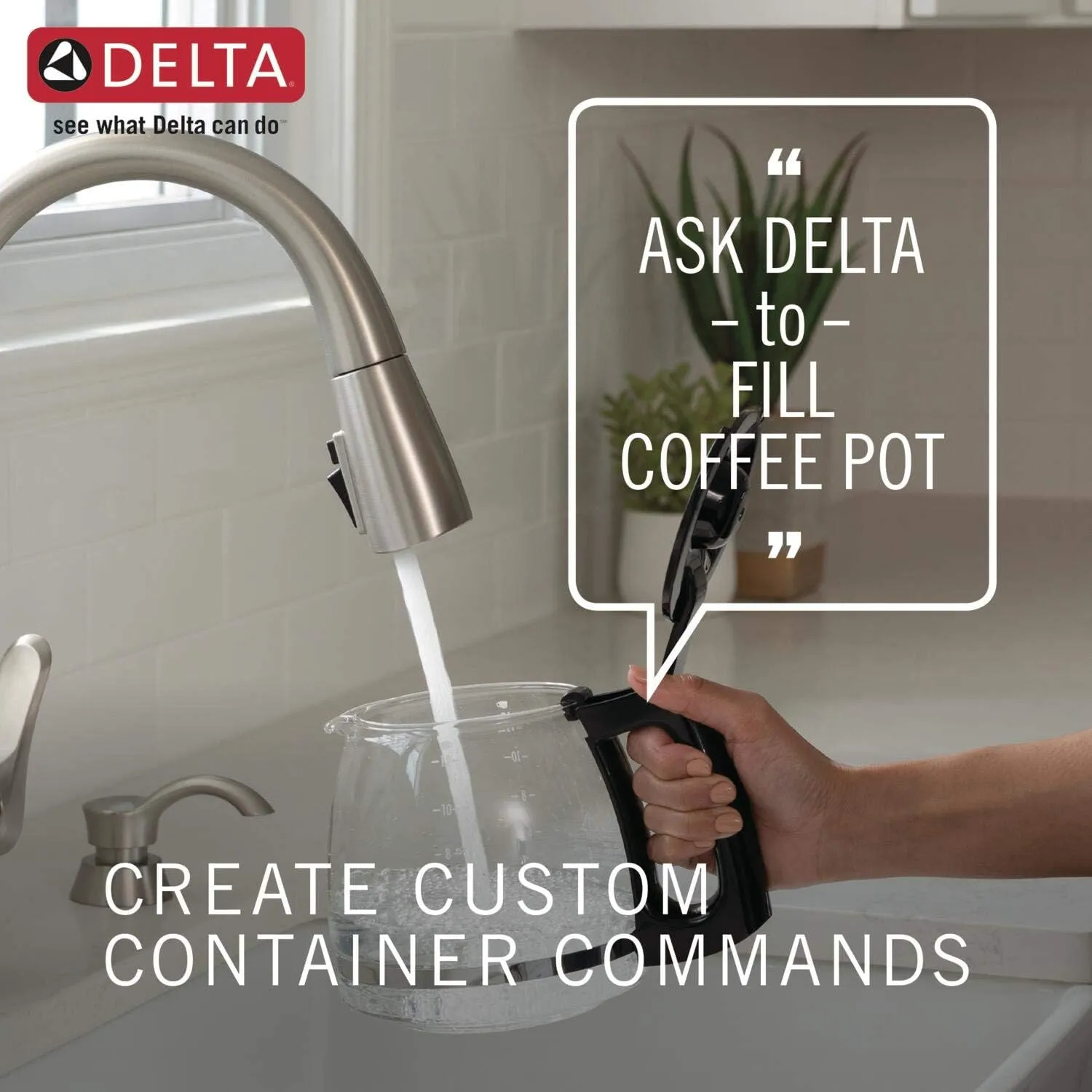 Delta Faucet Leland VoiceIQ Touchless Kitchen Faucet with Pull Down Sprayer, Smart Faucet, Alexa and Google Assistant Voice Activated, Kitchen Sink Faucet, Matte Black 9178TV-BL-DST