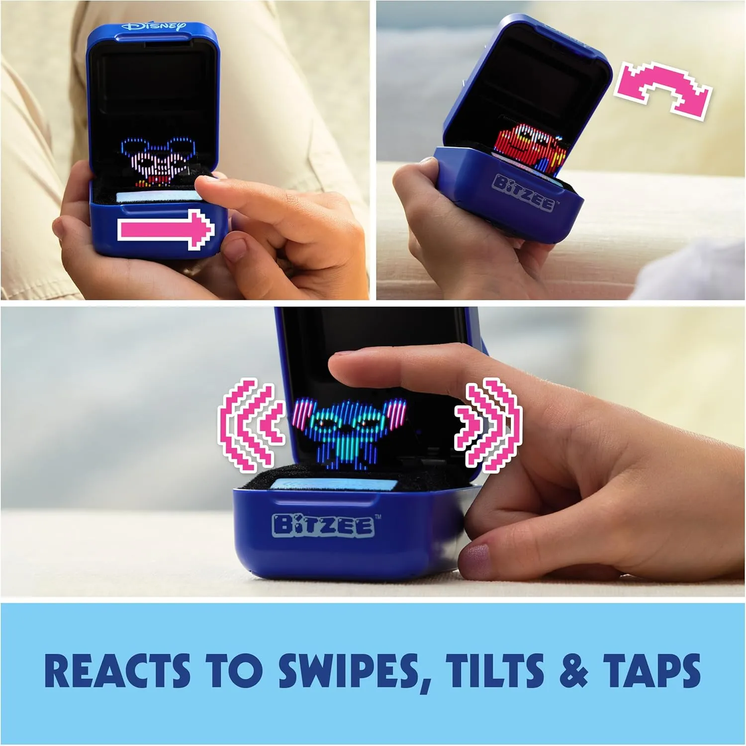 Disney with 30 Interactive Characters Inside, Reacts to Swipes, Tilts & Taps, Disney Toys & Digital Pet Kids Toys for Girls, Boys & Fans