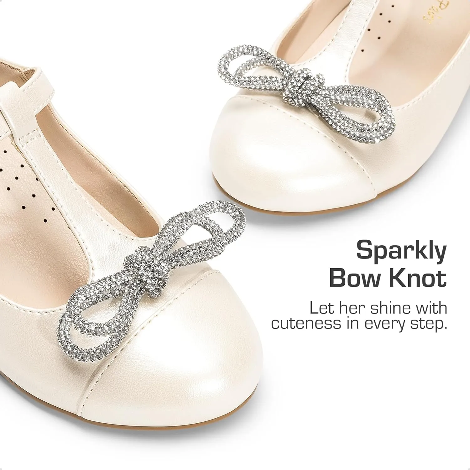 DREAM PAIRS Girls Dress Shoes Mary Jane Heel T-Strap Party Flower Wedding Princess Pumps for Little Big Kid