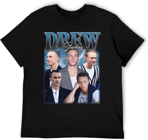 Drew Actor Starkey Shirt Fashion Tshirt Classic Graphic Tee Short Sleeve T-Shirt Tops