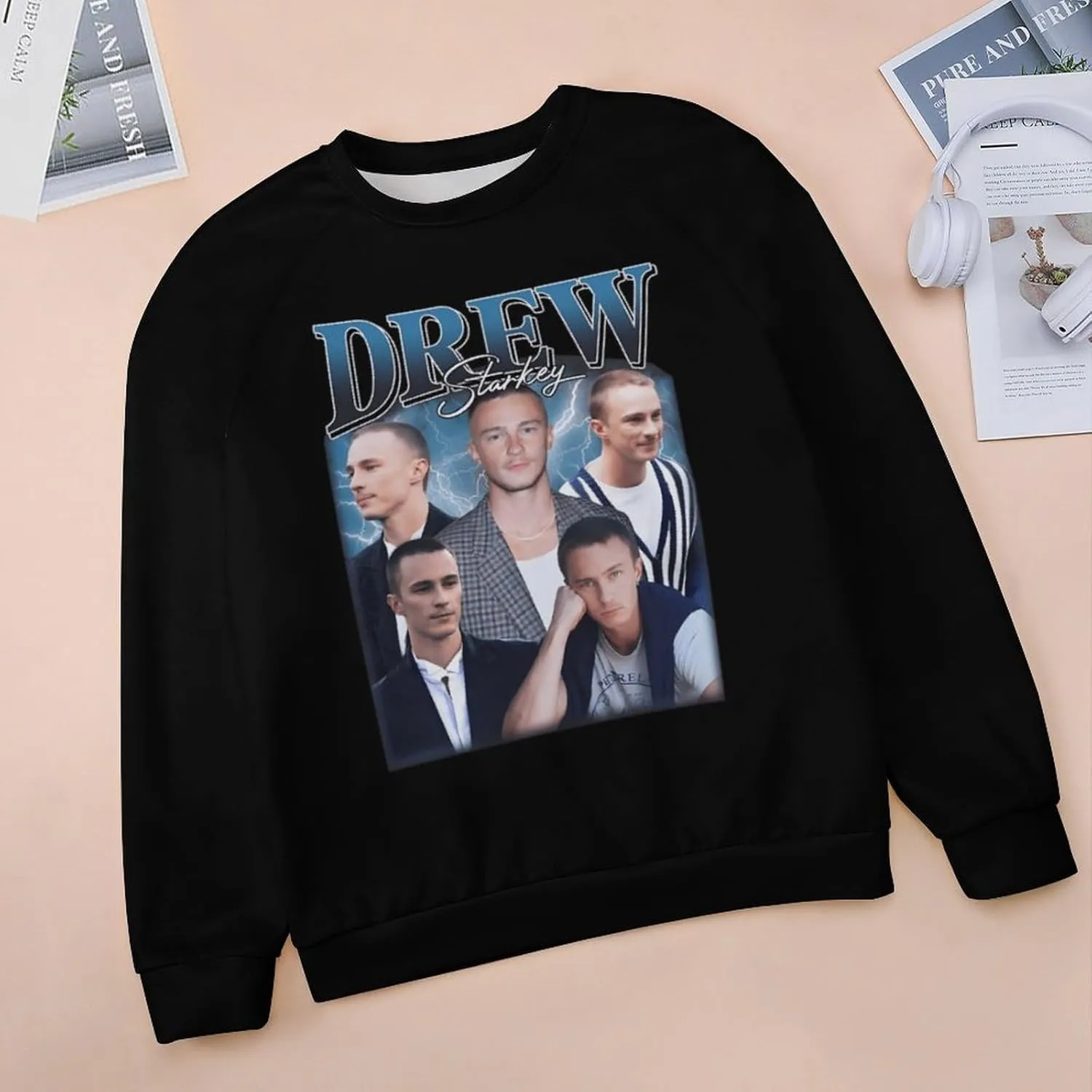Drew Actor Starkeys Sweatshirt Fashion Hoodie Classic Graphic Sweater Crewneck Pullover Top Sweatwear
