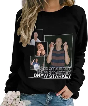 Drew Actor Starkeys Sweatshirt Fashion Hoodie Classic Graphic Sweater Crewneck Pullover Top Sweatwear