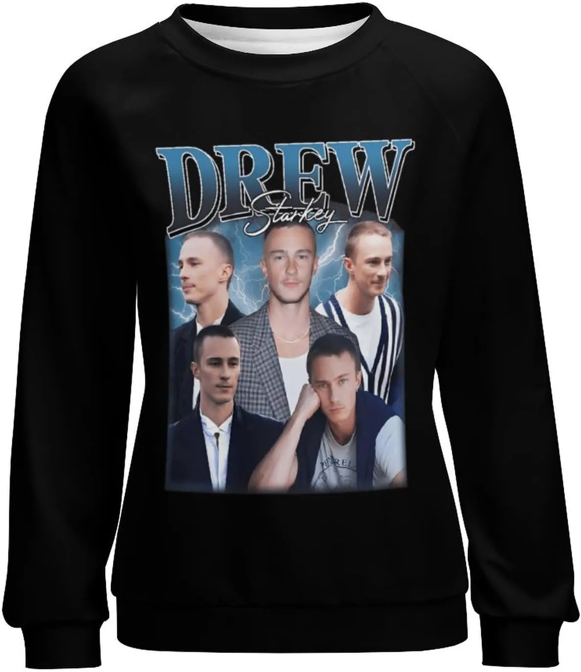 Drew Actor Starkeys Sweatshirt Fashion Hoodie Classic Graphic Sweater Crewneck Pullover Top Sweatwear