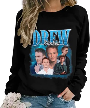 Drew Actor Starkeys Sweatshirt Fashion Hoodie Classic Graphic Sweater Crewneck Pullover Top Sweatwear