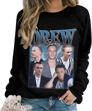 Drew Actor Starkeys Sweatshirt Fashion Hoodie Classic Graphic Sweater Crewneck Pullover Top Sweatwear