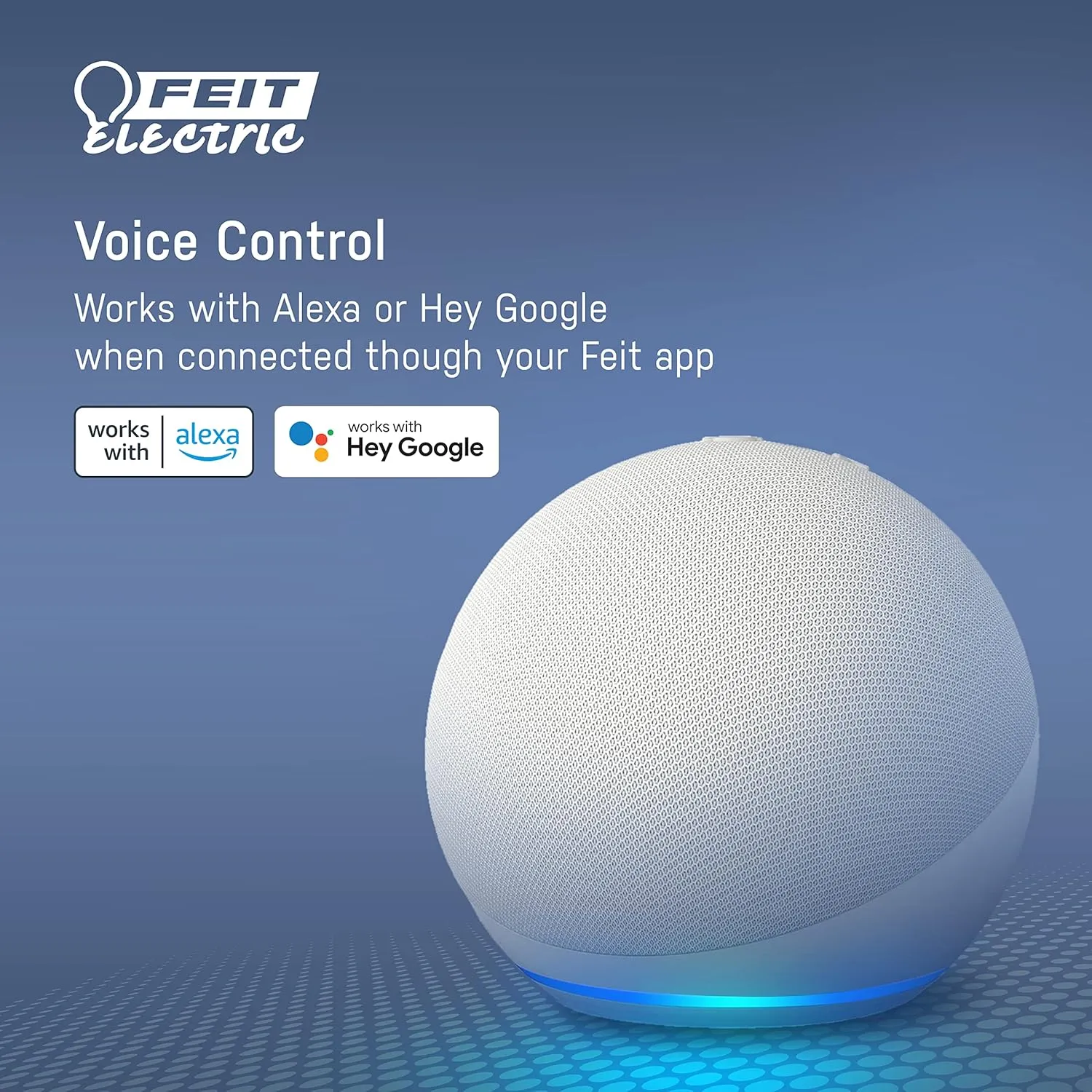 Feit Electric Smart Light Bulbs, 2.4Ghz WiFi Light Bulbs, No Hub Needed, Works with Alexa and Google, Dimmable 60 Watt = LED 9W, OM60/950CA/AG/3, 5000K Day Light, 3 Pack