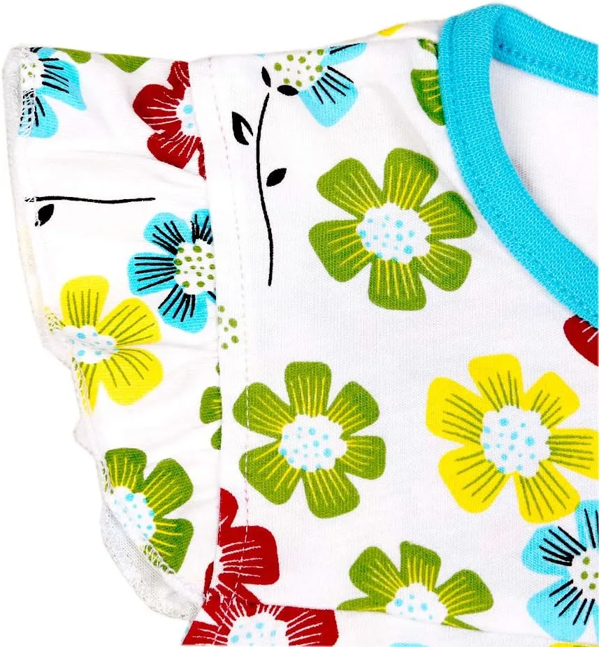 Frogwill Little Girls 2 Pieces Playwear Set with Bow and Applique