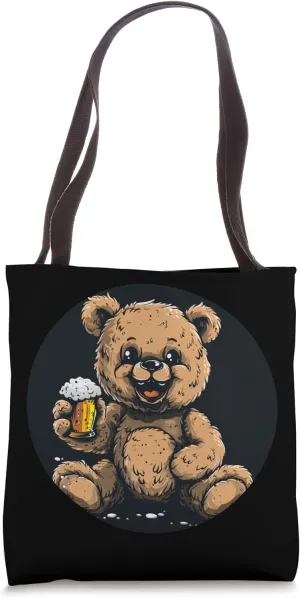 Funny drunken Teddy bear for drinking binge night Tote Bag