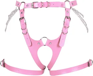 Garter Belt Leg Strap Rave Body Chain Gothic Harness for women Leather cage Dance Rock Festival Punk Photography