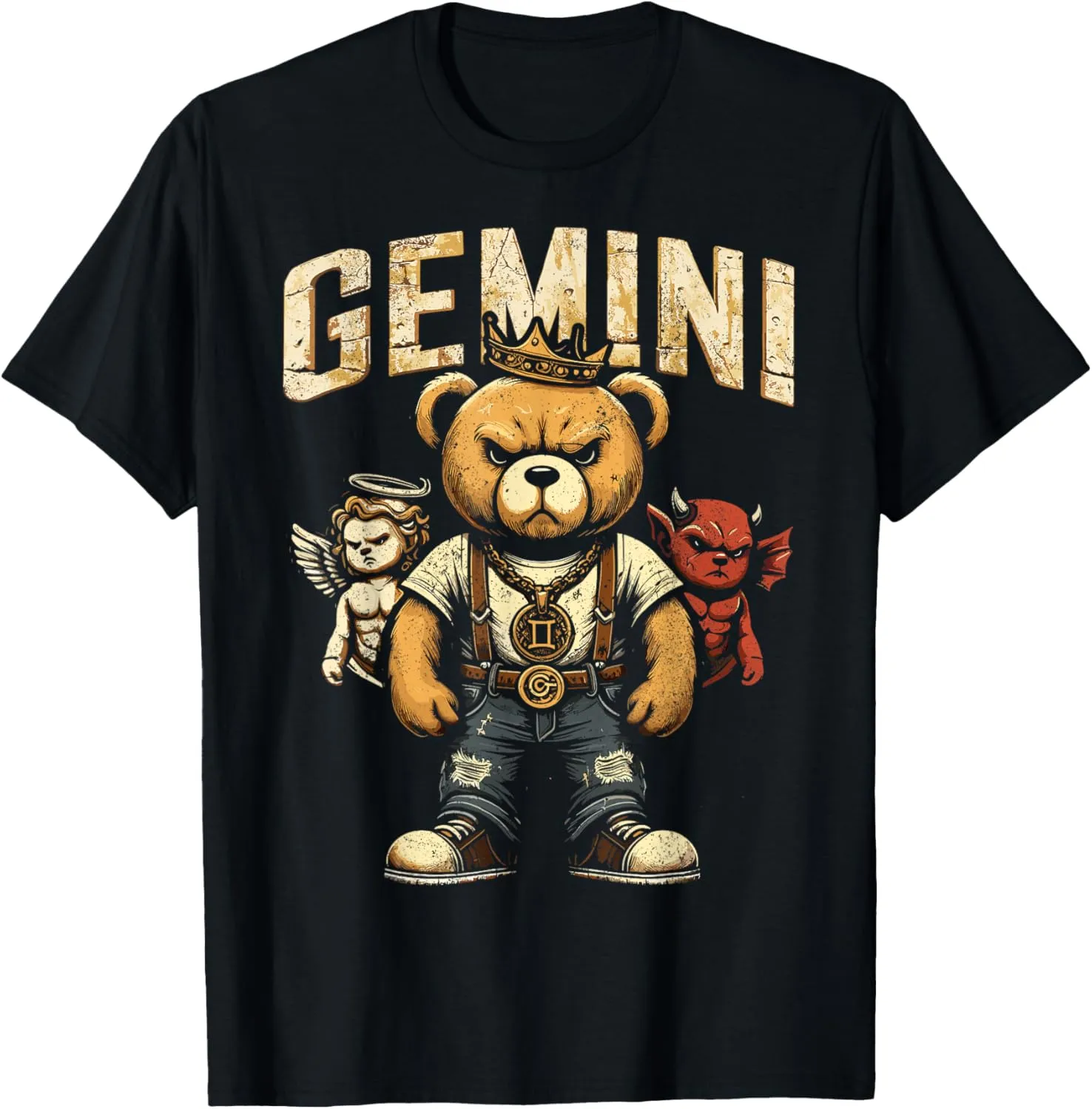 Gemini King Birthday Teddy Bear May Born Teens, Boys, Men's T-Shirt