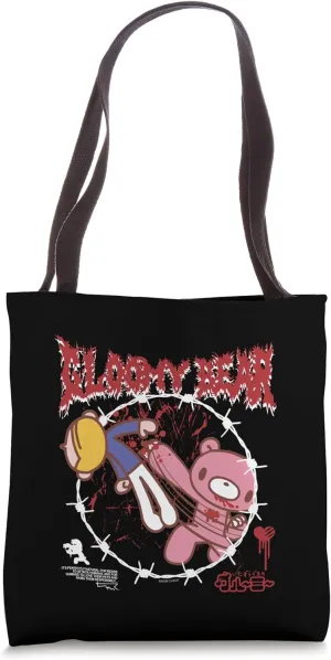 Gloomy Bear The Naughty Grizzly Barb Wire Claw Attack Anime Tote Bag