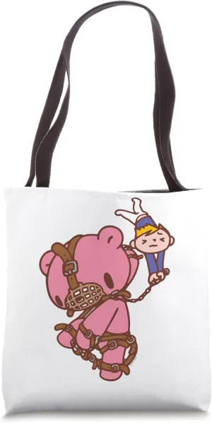 Gloomy Bear The Naughty Grizzly Muzzle Pulling Pity Anime Tote Bag