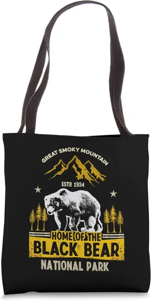 Great Smoky Mountain Home Of the Black Bear Tote Bag