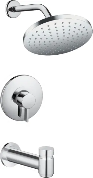 hansgrohe Vernis Blend Shower Set 1.75 GPM, 1-Spray Full Shower Trim Kit in Chrome, 04956000