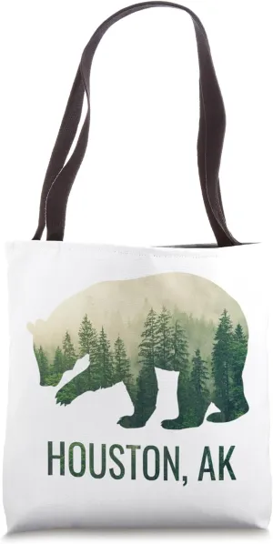 Houston Grizzly Bear Southeast Alaska Forest Wildlife Tote Bag