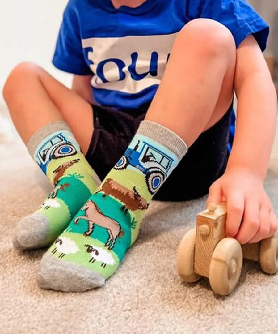 Jefferies Socks Boys' Space Pirate Dinosaur Fun Colorful Pattern Crew Socks 6 Pack