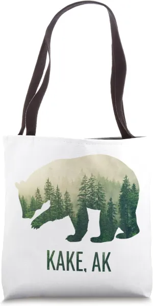 Kake Grizzly Bear Southeast Alaska Forest Wildlife Tote Bag