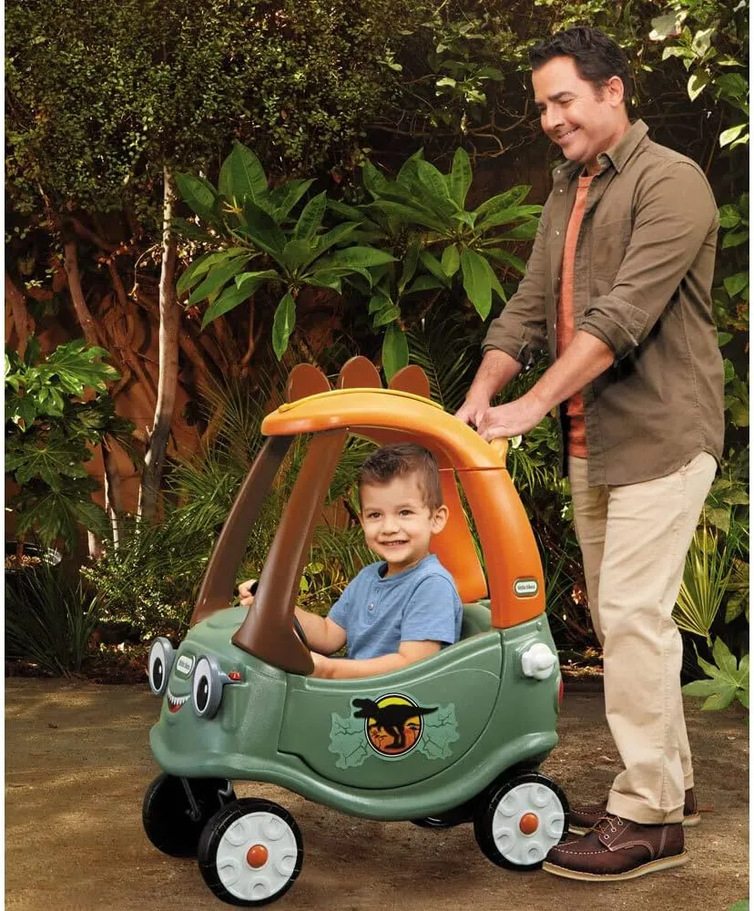 little tikes T-Rex Cozy Coupe by Dinosaur Ride-On Car for Kids, Multicolor Large