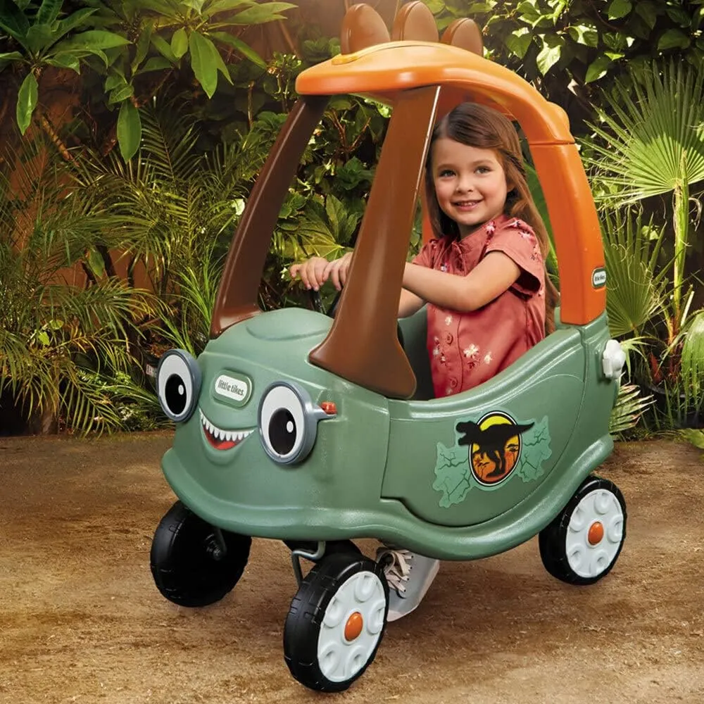 little tikes T-Rex Cozy Coupe by Dinosaur Ride-On Car for Kids, Multicolor Large
