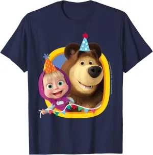 Masha and the Bear. Party Mood T-Shirt