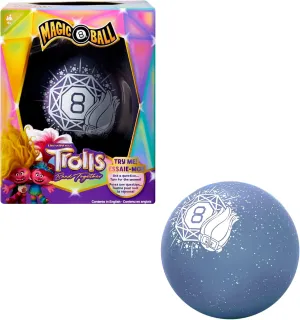 Mattel Games Magic 8 Ball DreamWorks Trolls Band Together Novelty Game, Sparkling Fortune-Telling Toy for Family & Game Nights