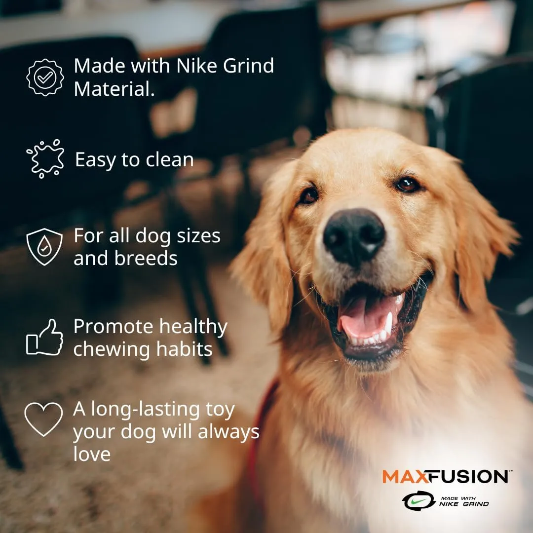 Max Fusion with Nike Grind, Arlee Cannon Treat Dispensing Dog Toy, Durable Dog Treat Toy, M