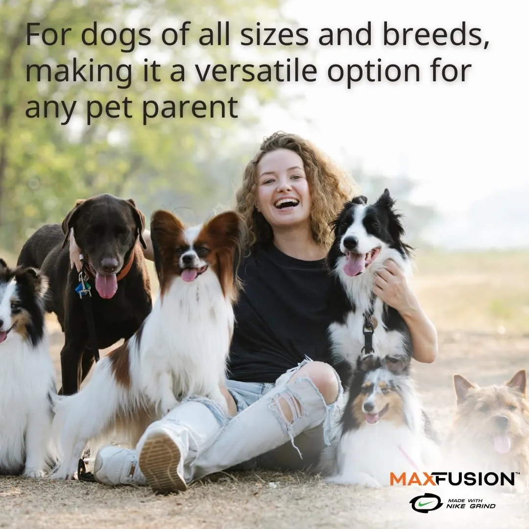 Max Fusion with Nike Grind, Arlee Cannon Treat Dispensing Dog Toy, Durable Dog Treat Toy, M