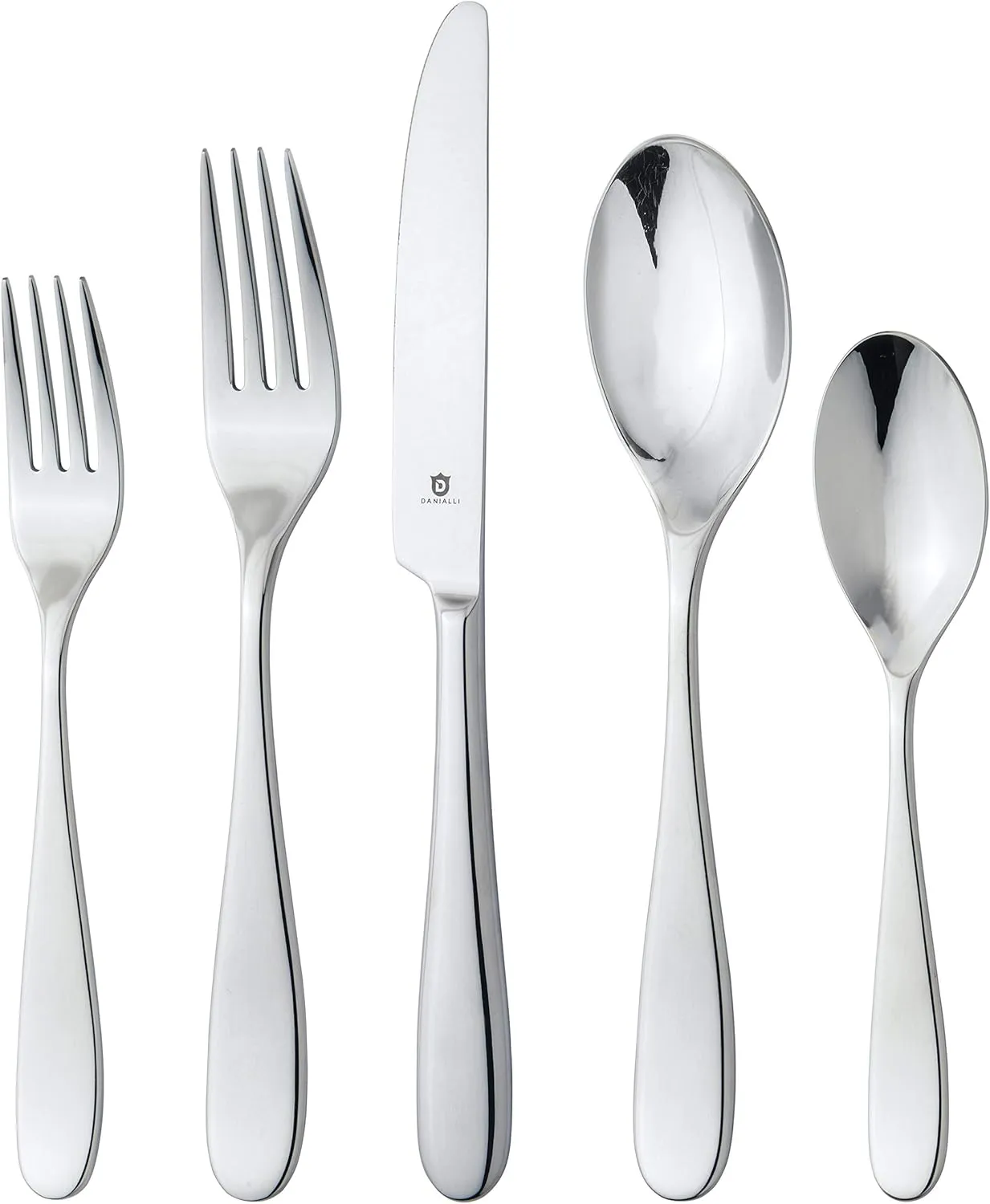 Modern Fidenza Silverware Set - 18/10 Stainless Steel Flatware Set for Elegant Dining - Dishwasher Safe Cutlery Set (30-Piece)