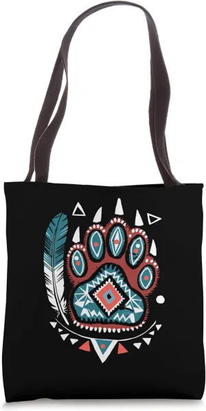 Native American Bear Claws for Indigenous Indian Africans Tote Bag
