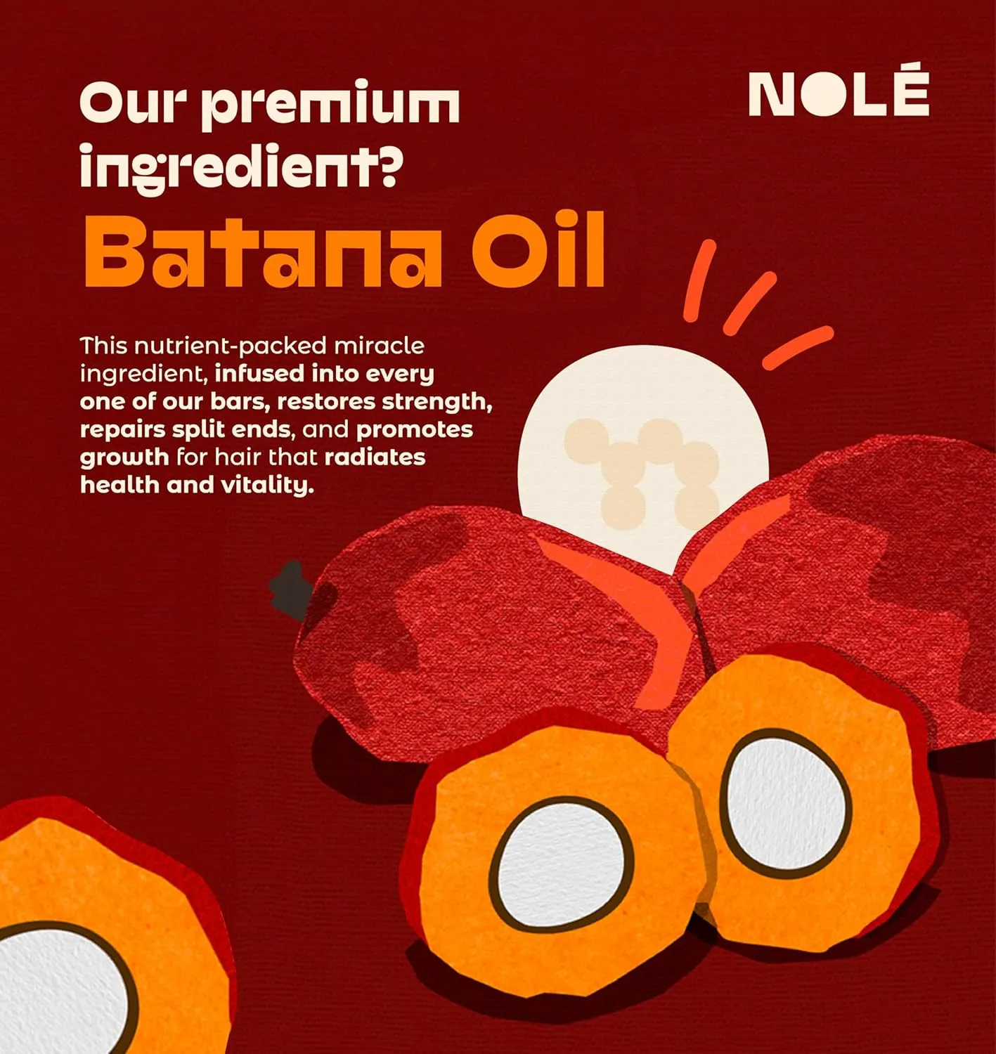 NOLE CARE Sustainable Bar Shampoo and Conditioner (2 pack) with Citrus & Batana Oil, for Oily Hair - Sustainable, PH Balanced, Sulfate Free, Plastic Free - 5.12 Oz