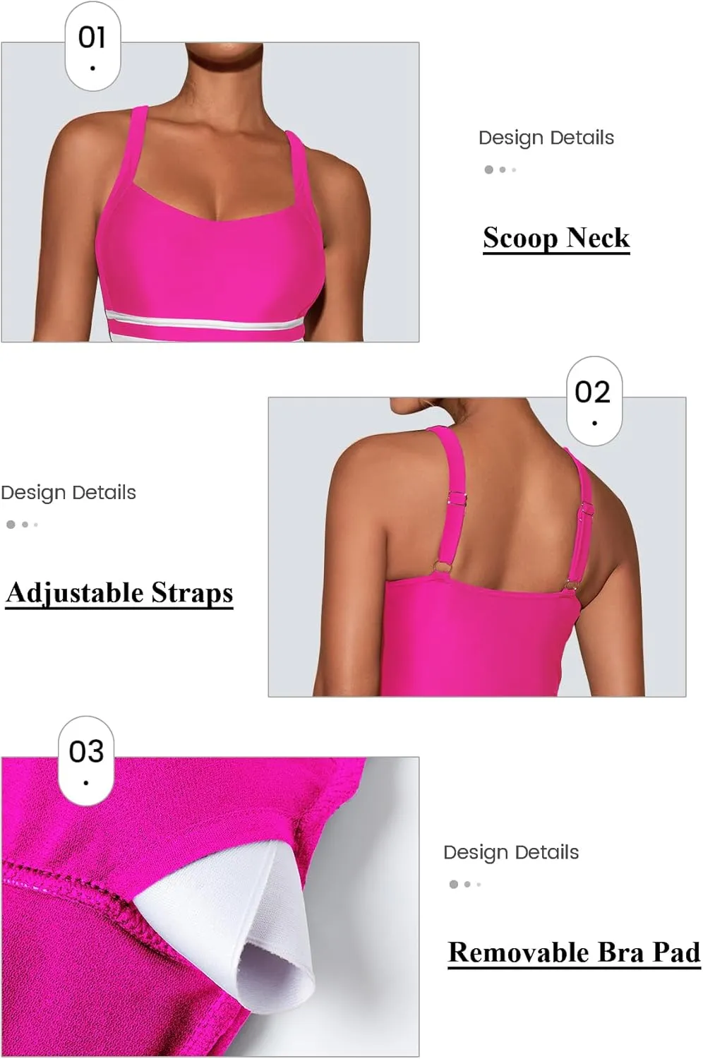 One Piece Swimsuit Women Tummy Control Color Block Stripes Bathing Suit Full Coverage Swimwear Adjustable Straps