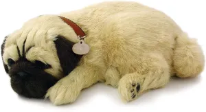 Original Petzzz Huggable Pug Puppy, Dog Toys for Kids and Elderly, Realistic Dog Stuffed Animals, Battery-Operated Stuffed Dog, Companion Interactive Pets with Synthetic Fur - Perfect Petzzz