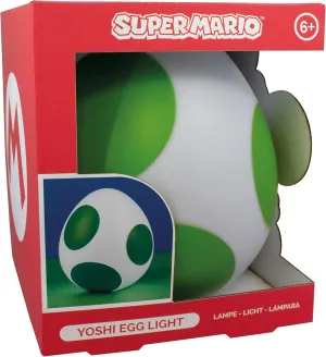 Paladone Super Mario Yoshi Egg Light - 20cm Collectible USB-Powered Light, Perfect for Bedroom, Desk, or Gaming Room, Ideal Gamer Decor
