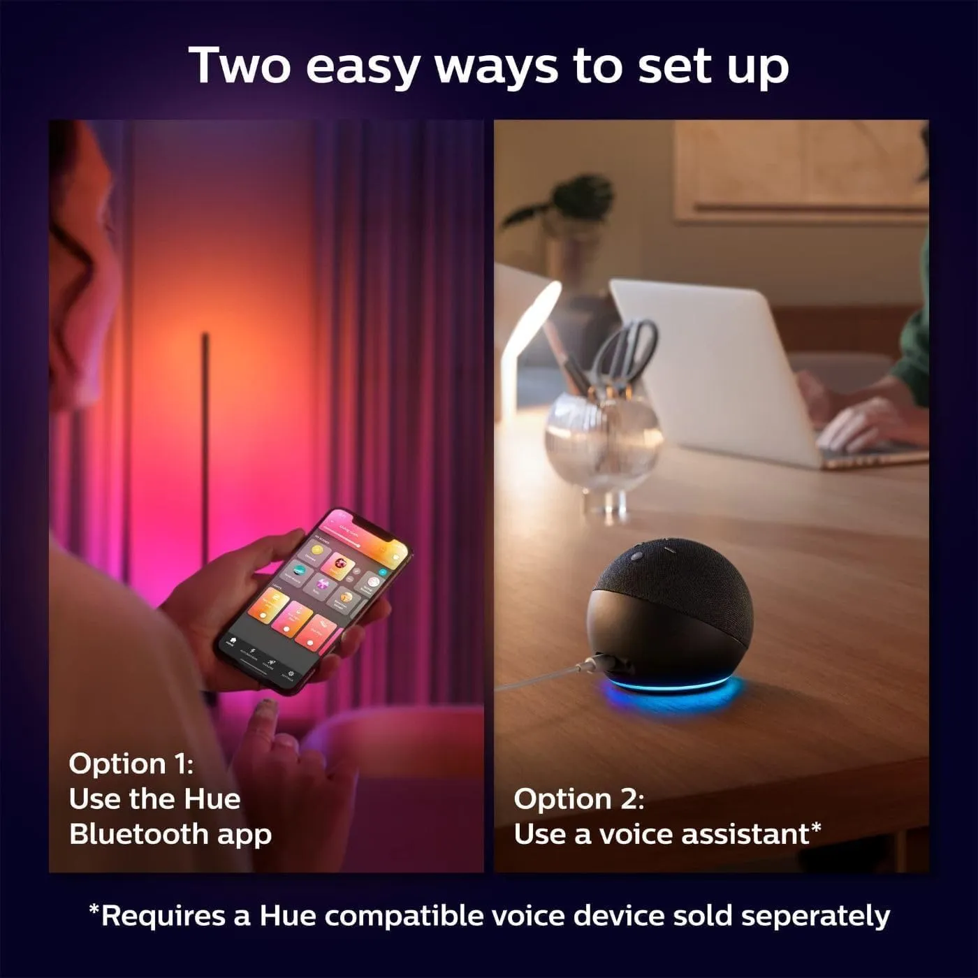 Philips Hue Gradient Signe Floor Lamp, Compatible with Alexa, Apple Homekit and Google Assistant, Bluetooth Compatible, Flowing Multicolor Effect, Black, 1 Count (Pack of 1)